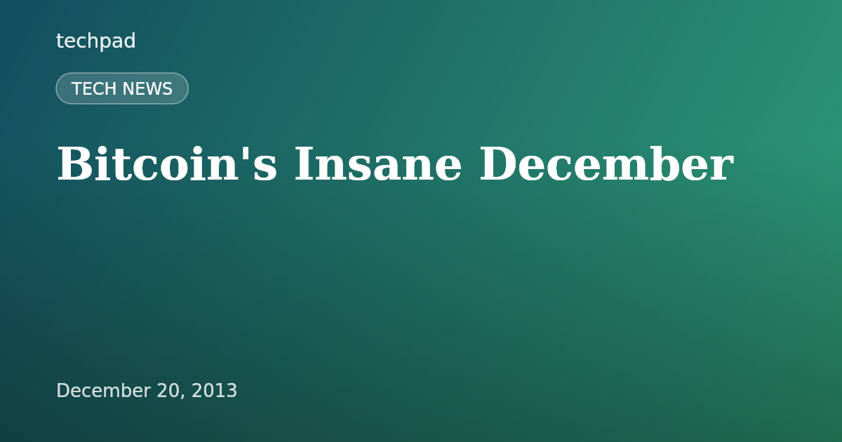 Bitcoin's Insane December