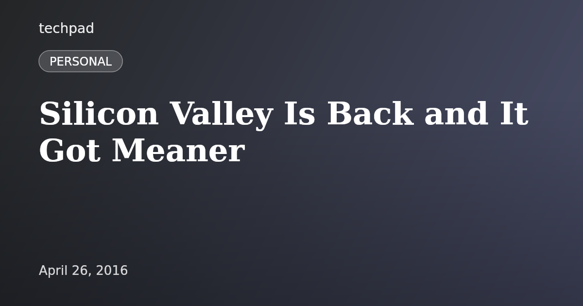 Silicon Valley Is Back and It Got Meaner